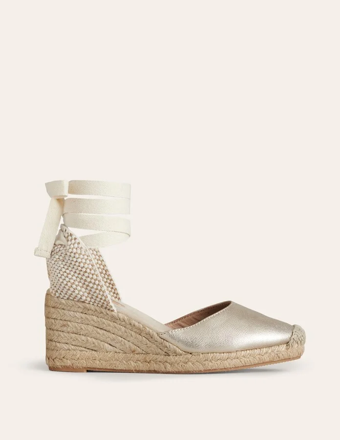 Cassie Espadrille Wedge, Gold