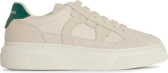 Cassina' White Leather Sneakers