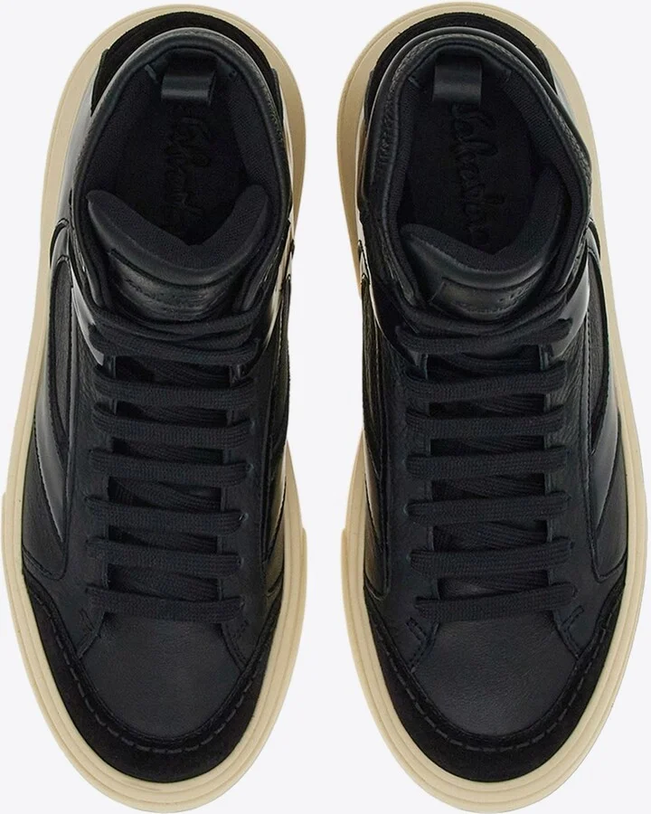 Cassio Leather High-Top Sneakers - Image 2
