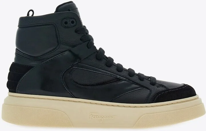 Cassio Leather High-Top Sneakers