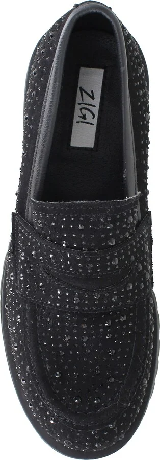 Cassondra Rhinestone Embellished Lug Sole Loafer - Image 5