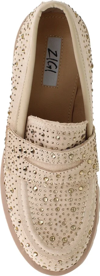 Cassondra Rhinestone Embellished Lug Sole Loafer - Image 11