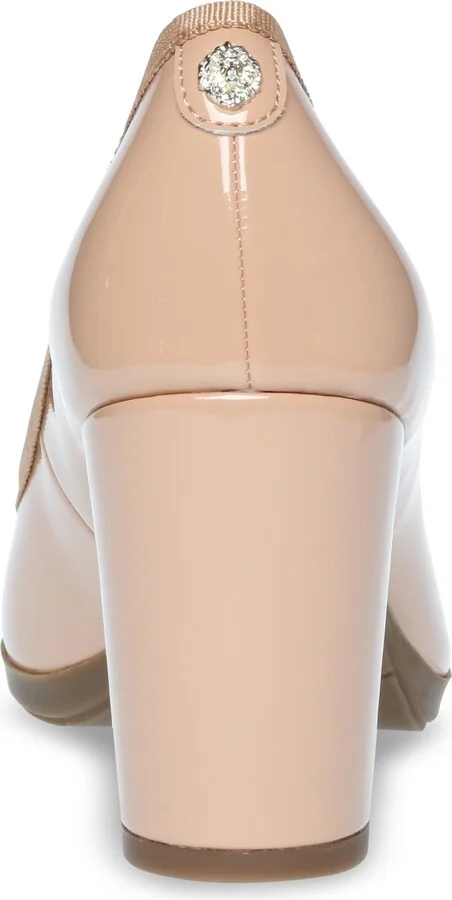 Castana Round Toe Block Heel Pump - Image 5