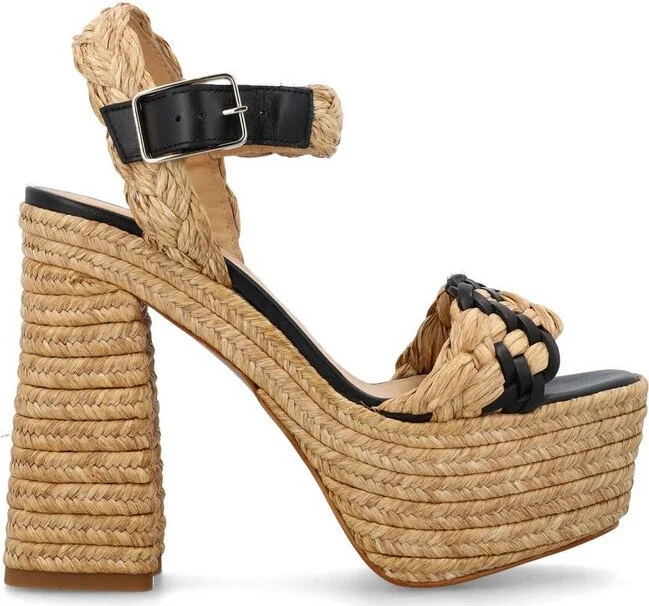 Castañer Agnes Braided Strap Block Heel Sandals