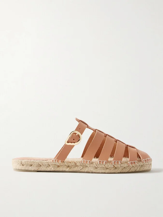 CASTAÑER - + Ancient Greek Sandals Lesvos Leather Sandals - Neutrals