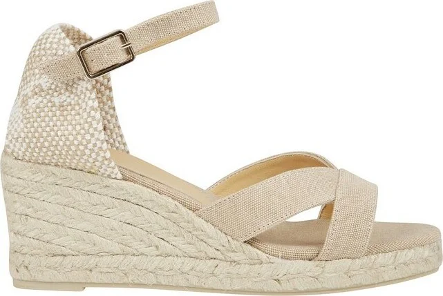 Castañer Ankle Strap Wedge Espadrille Sandals