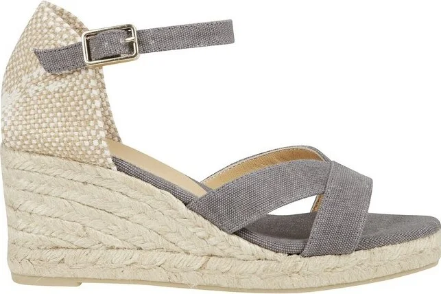 Castañer Ankle Strap Wedge Espadrille Sandals