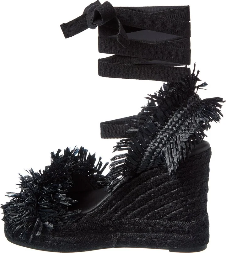 Castañer Belisa Raffia Wedge Sandal - Image 2