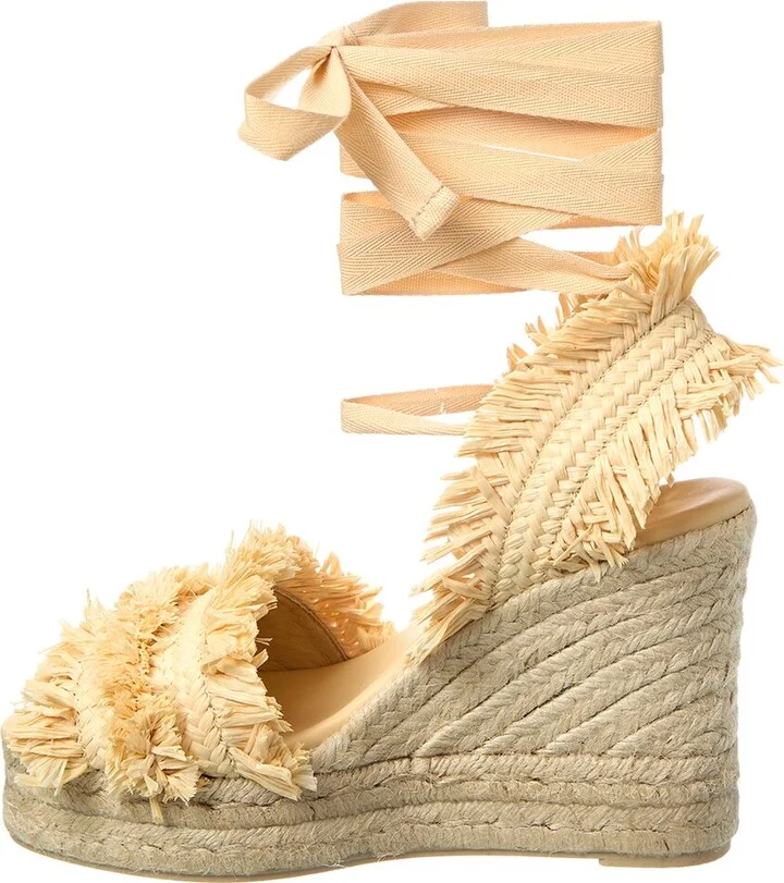 Castañer Belisa Raffia Wedge Sandal - Image 2
