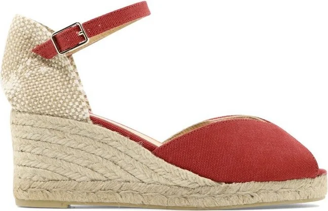 Castañer Bianca Ankle Strap Wedge Espadrilles