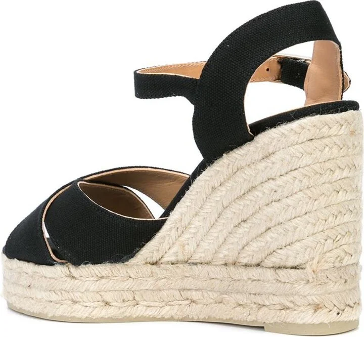 Castañer Blaudell Raffia Wedge Espadrilles - Image 3