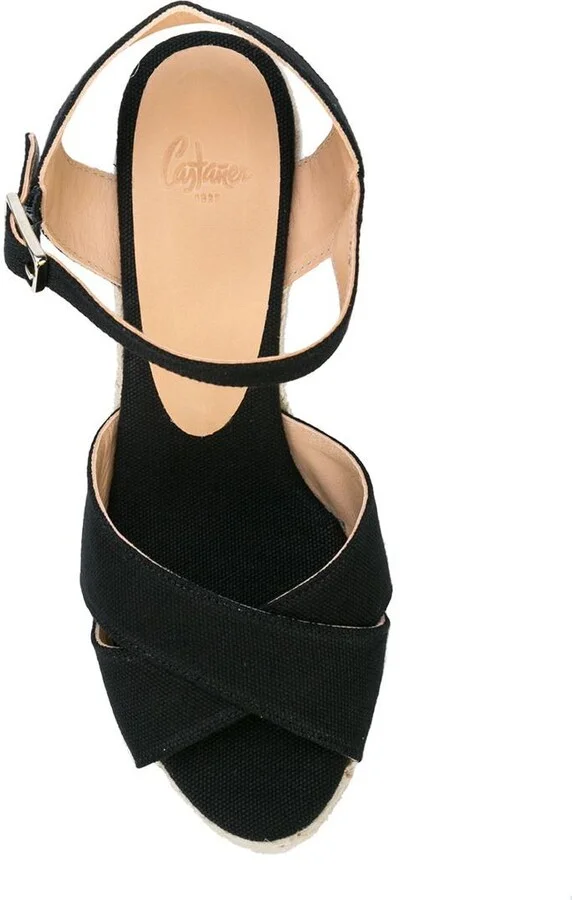 Castañer Blaudell Raffia Wedge Espadrilles - Image 4