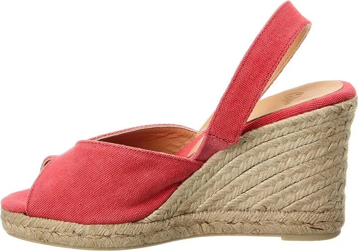 Castañer Brisa Canvas Slingback Wedge Sandal - Image 2
