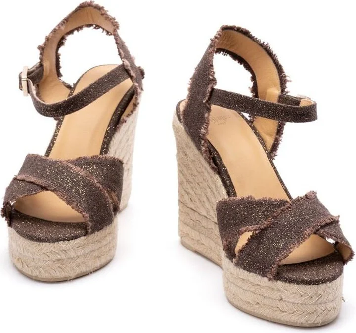 Castañer Bromelia Espadrilles Brown Jute With A Wedge - Image 2