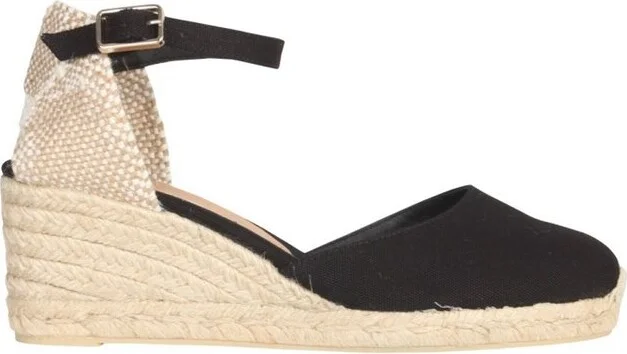 Castañer Buckle Fastened Mid Wedge Heeled Espadrilles