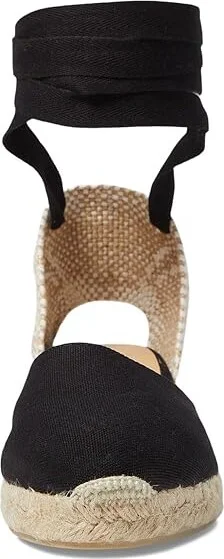 CASTANER Carina 30 Wedge Espadrille Women's Shoes Black : EU 36 (US Women's 6) M, Canvas - Image 2