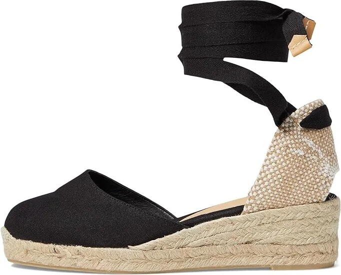 CASTANER Carina 30 Wedge Espadrille Women's Shoes Black : EU 36 (US Women's 6) M, Canvas - Image 5