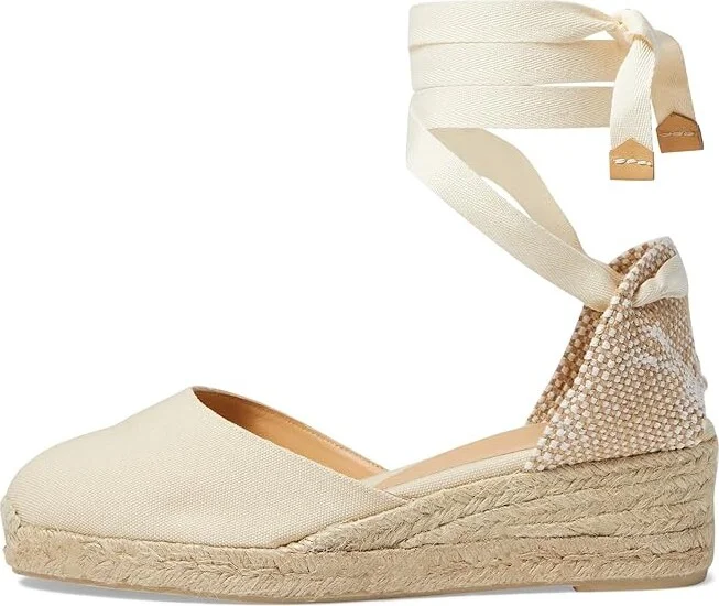 CASTANER Carina 30 Wedge Espadrille Women's Shoes Ivory : EU 37 (US Women's 6.5) M, Canvas - Image 5