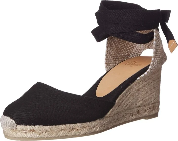 CASTANER Carina 60mm Wedge Espadrille Women's Shoes Black : EU 35 (US Women's 5) M, Canvas - Image 2