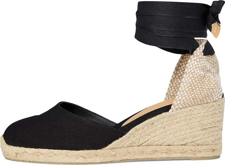 CASTANER Carina 60mm Wedge Espadrille Women's Shoes Black : EU 35 (US Women's 5) M, Canvas - Image 7