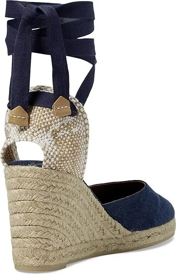 CASTANER Carina 60mm Wedge Espadrille Women's Shoes Dark Blue : EU 37.5 (US Women's 7.5) M, Canvas - Image 4