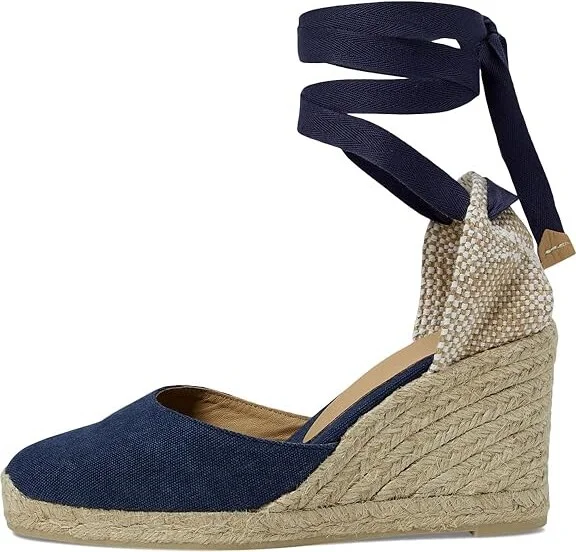 CASTANER Carina 60mm Wedge Espadrille Women's Shoes Dark Blue : EU 37.5 (US Women's 7.5) M, Canvas - Image 5