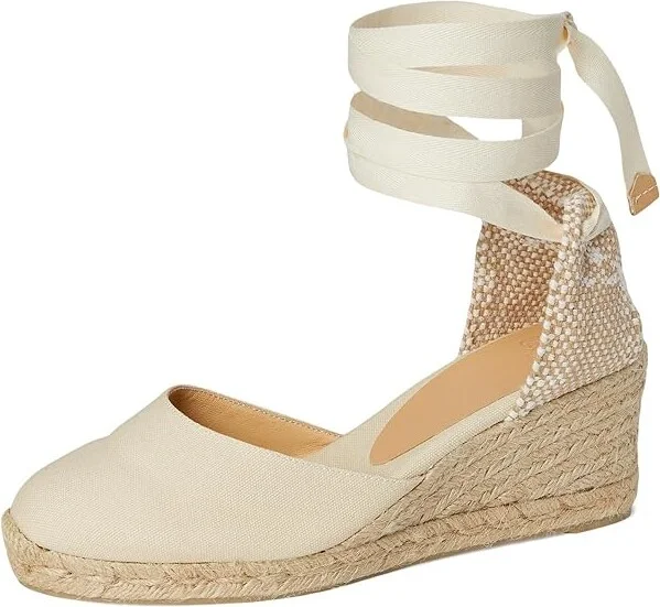 CASTANER Carina 60mm Wedge Espadrille Women's Shoes Ivory : EU 35 (US Women's 5) M, Canvas - Image 6