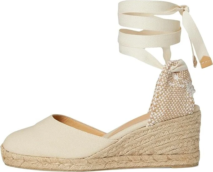 CASTANER Carina 60mm Wedge Espadrille Women's Shoes Ivory : EU 35 (US Women's 5) M, Canvas - Image 7