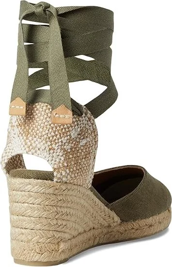 CASTANER Carina 60mm Wedge Espadrille Women's Shoes Olive : EU 39 (US Women's 9) M, Canvas - Image 4