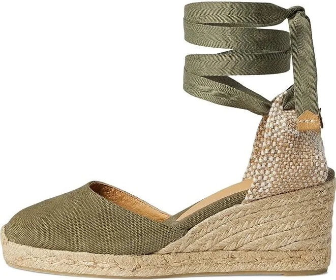 CASTANER Carina 60mm Wedge Espadrille Women's Shoes Olive : EU 39 (US Women's 9) M, Canvas - Image 6
