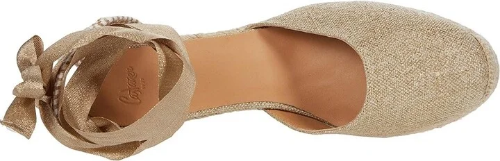 CASTANER Carina 60mm Wedge Espadrille Women's Shoes Oro Claro : EU 35 (US Women's 5) M, Canvas - Image 2