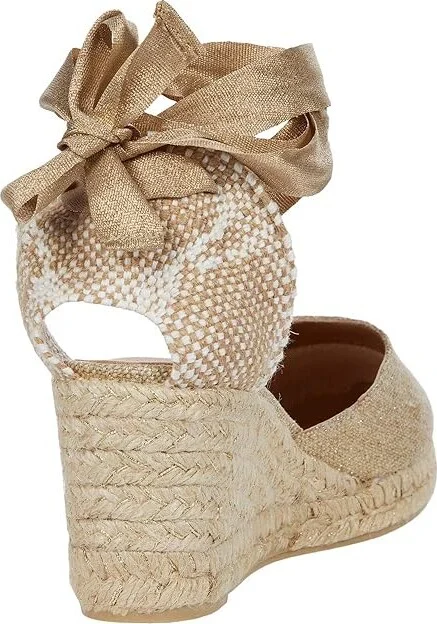 CASTANER Carina 60mm Wedge Espadrille Women's Shoes Oro Claro : EU 35 (US Women's 5) M, Canvas - Image 4