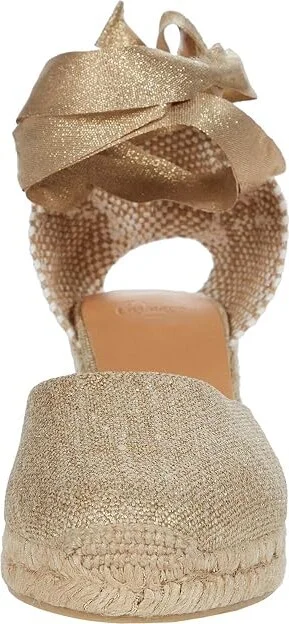 CASTANER Carina 60mm Wedge Espadrille Women's Shoes Oro Claro : EU 35 (US Women's 5) M, Canvas - Image 5