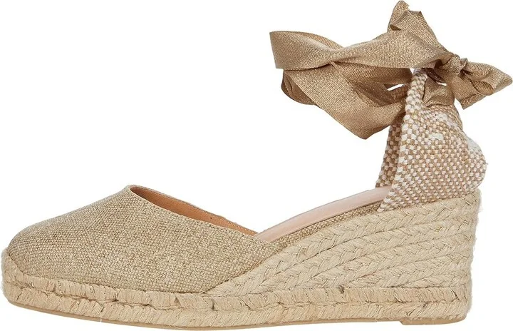 CASTANER Carina 60mm Wedge Espadrille Women's Shoes Oro Claro : EU 35 (US Women's 5) M, Canvas - Image 6