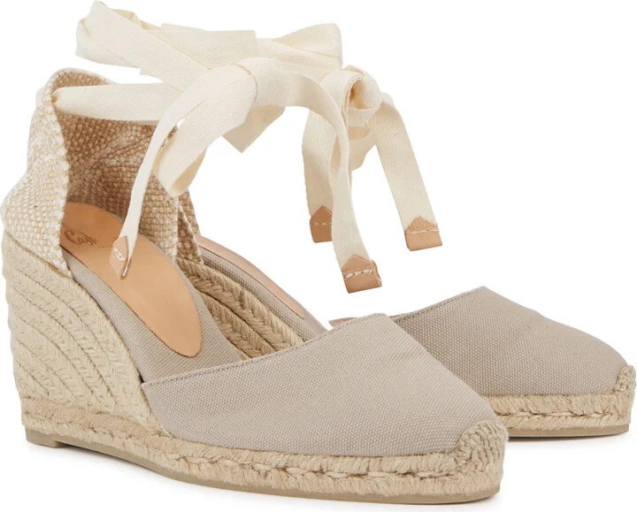 Castañer Carina 80 Canvas Wedge Espadrilles - Image 2