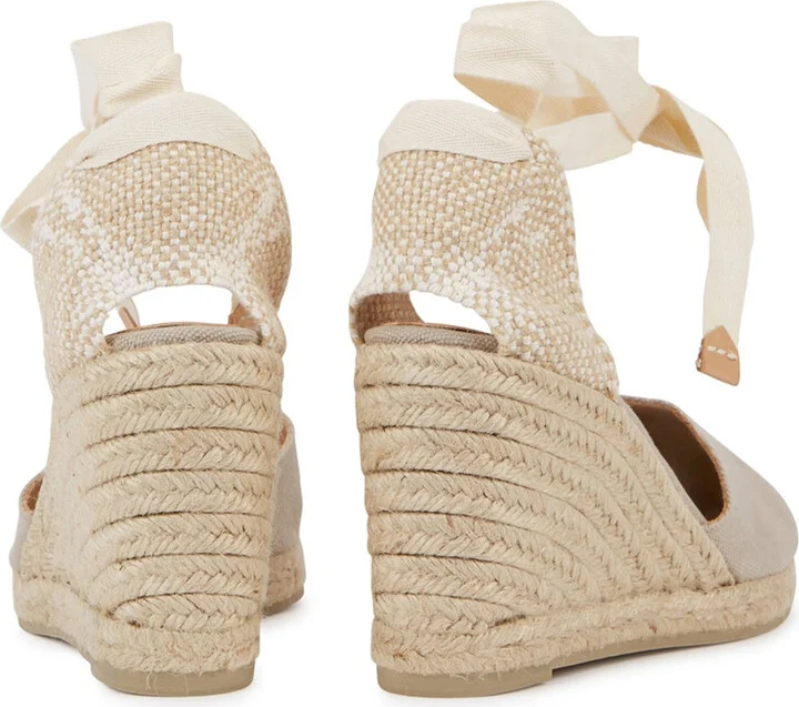 Castañer Carina 80 Canvas Wedge Espadrilles - Image 3