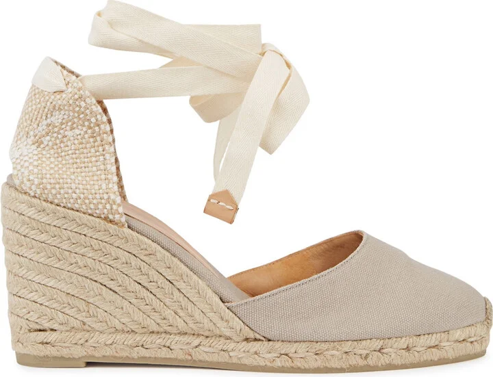 Castañer Carina 80 Canvas Wedge Espadrilles
