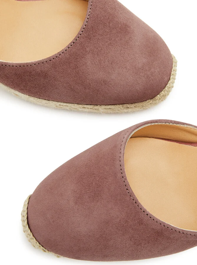 Castañer Carina 80 Suede Wedge Espadrilles - Image 3