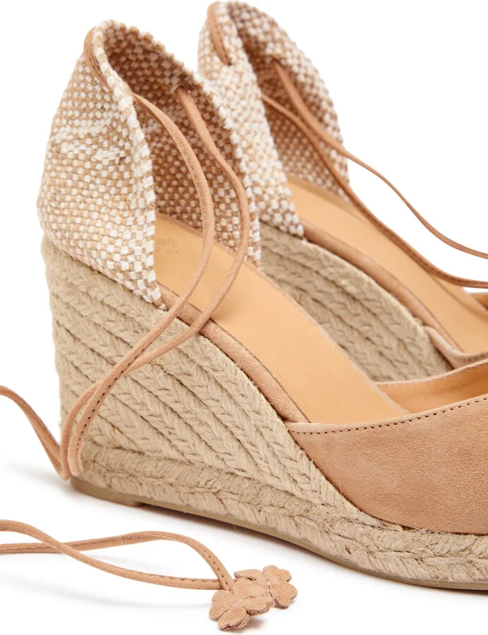 Castañer Carina 80 Suede Wedge Espadrilles - Image 4