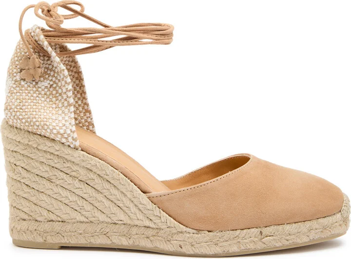 Castañer Carina 80 Suede Wedge Espadrilles