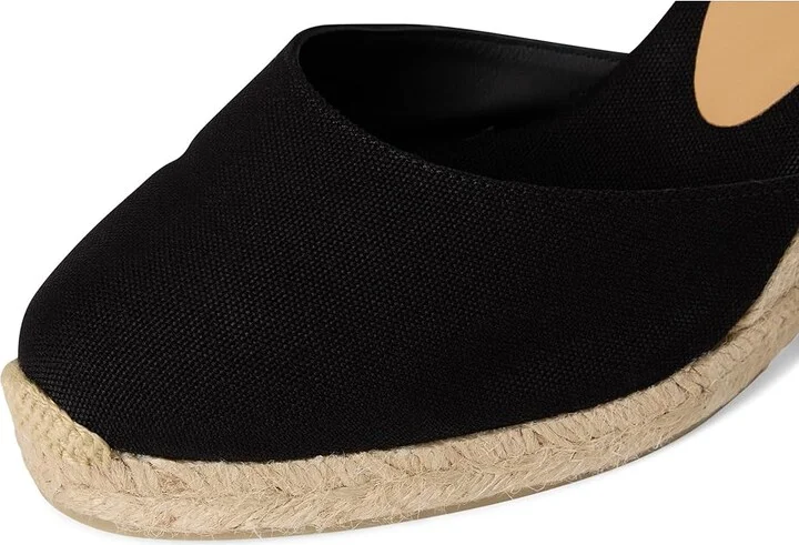CASTANER Carina 80 Wedge Espadrille Women's Shoes Black : EU 35 (US Women's 5) M, Canvas - Image 3
