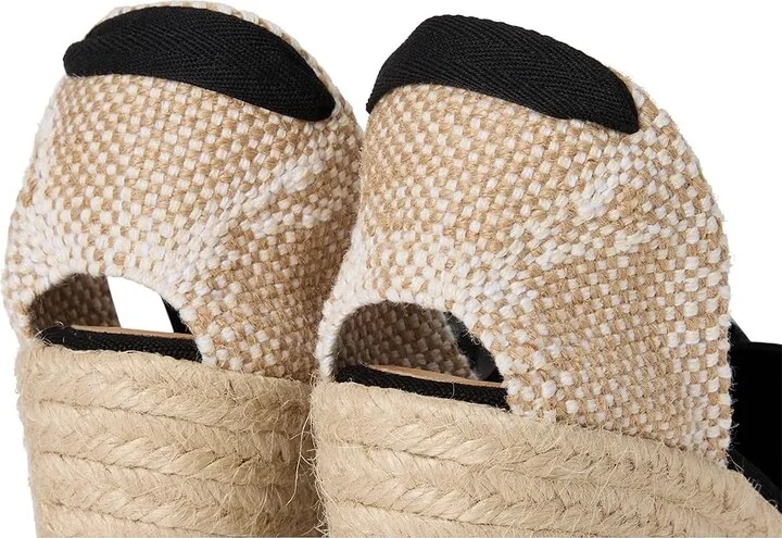 CASTANER Carina 80 Wedge Espadrille Women's Shoes Black : EU 35 (US Women's 5) M, Canvas - Image 8