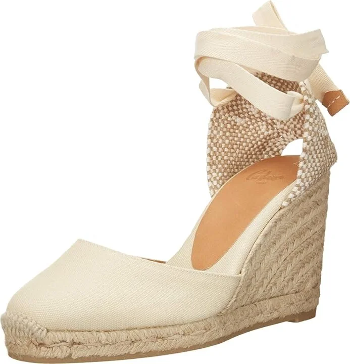 CASTANER Carina 80 Wedge Espadrille Women's Shoes Ivory : EU 37 (US Women's 6.5) M, Canvas - Image 2
