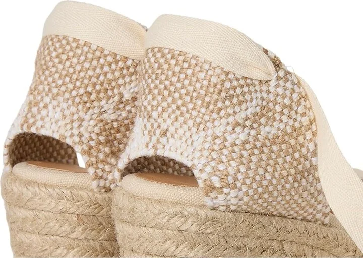 CASTANER Carina 80 Wedge Espadrille Women's Shoes Ivory : EU 37 (US Women's 6.5) M, Canvas - Image 8