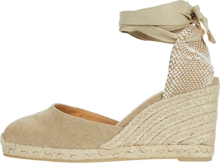 CASTANER Carina 80 Wedge Espadrille Women's Shoes Sand : EU 35 (US Women's 5) M, Canvas - Image 3