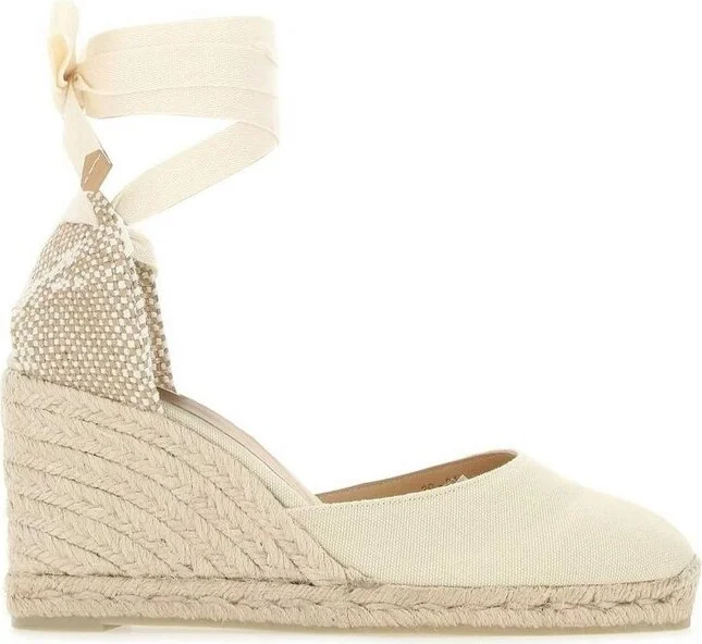 Castañer Carina Ankle-Tie Wedge Pumps