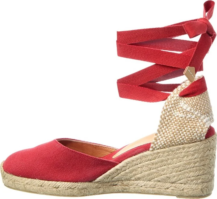 Castañer Carina Canvas Wedge Sandal - Image 2
