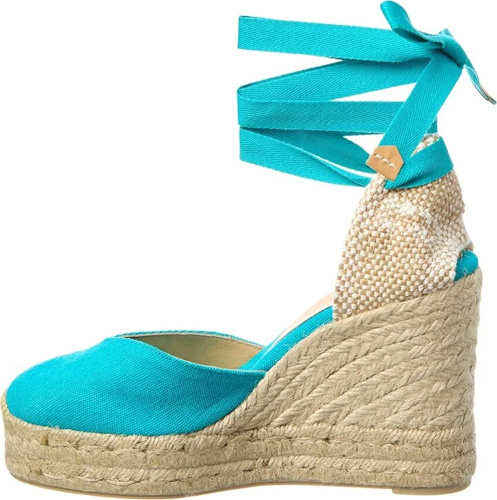 Castañer Carina Canvas Wedge Sandal - Image 2
