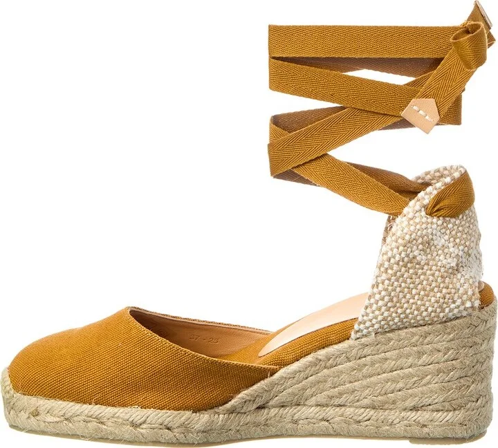 Castañer Carina Canvas Wedge Sandal - Image 2