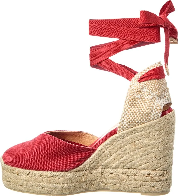 Castañer Carina Canvas Wedge Sandal - Image 2
